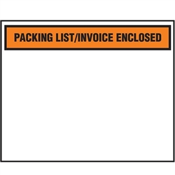 Back Side Load 1000/Case Packing List Enclosed Envelopes 5.5" x 10" Full Face 